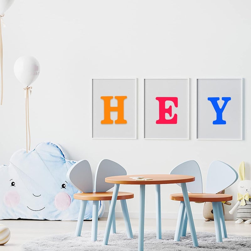 AOCEAN 4 Inch White Wood Letters Unfinished Wood Letter for Wall Decor Decorative Standing Letters Slices Sign Board Decoration for Craft Home Party Projects (D) - Image 4